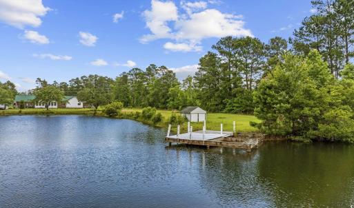 Dock with a water view