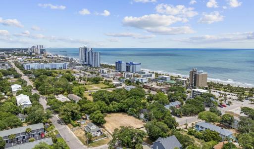 View of urban area with a nearby body of water