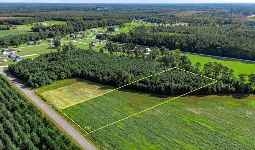 Overview of rural landscape with property parcel o