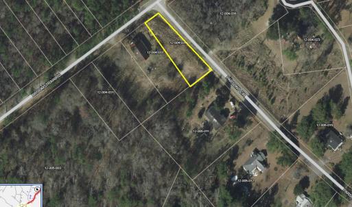 Map of property location featuring property parcel