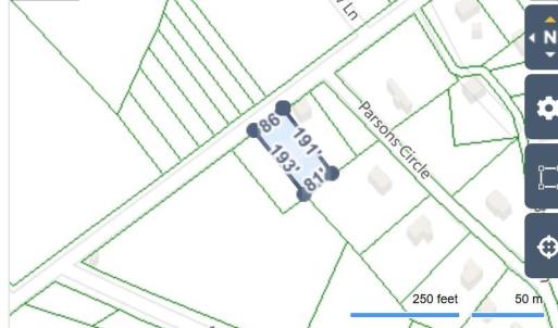 Map of parcels