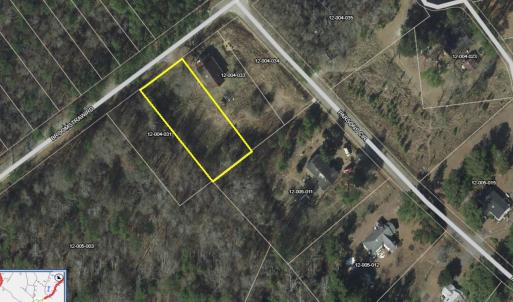 Aerial view of property's location featuring prope