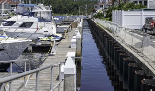 Dock with a water view