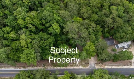 Aerial view of property's location