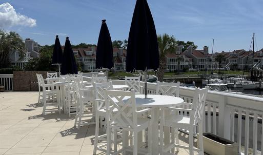 View of patio with outdoor dining space