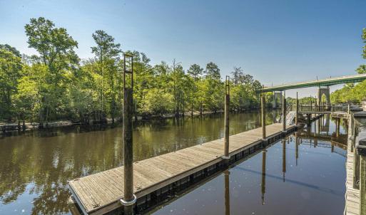 Dock featuring a water view