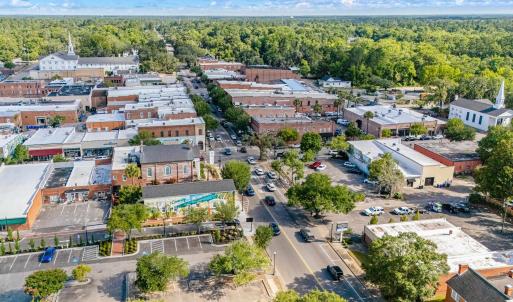Drone / aerial view of a heavily wooded area