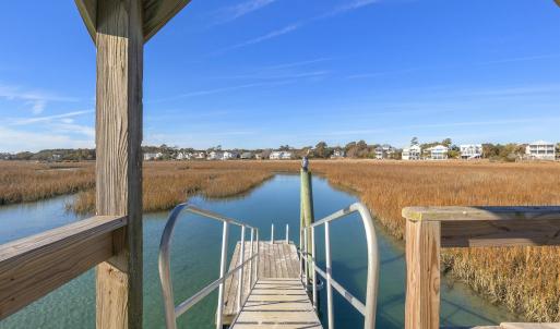 Dock with a water view