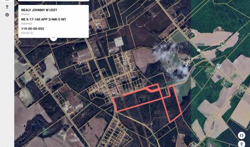Aerial overview of property's location with proper