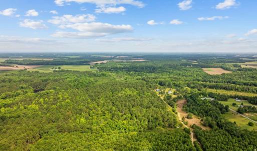 Drone / aerial view of a heavily wooded area