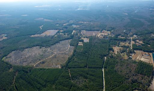Aerial view of property's location featuring a for