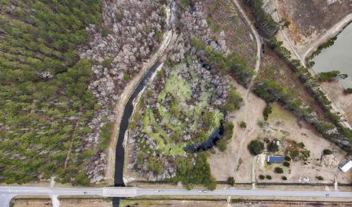 Aerial view of property and surrounding area