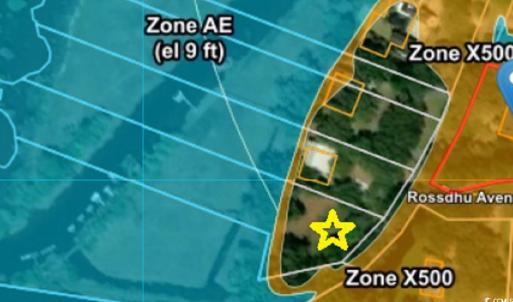 Aerial overview of property's location