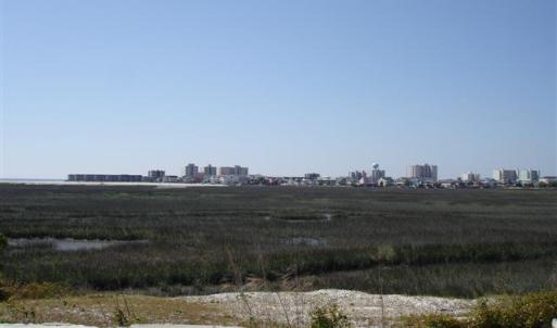 View of yard with a skyline view