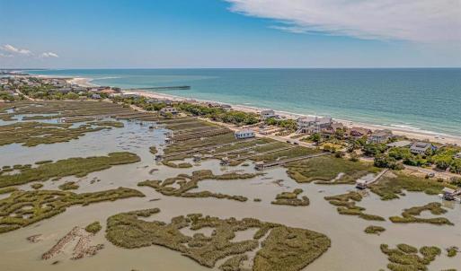 Aerial view of unending shoreline