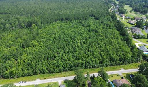 Aerial overview of property's location with a heav