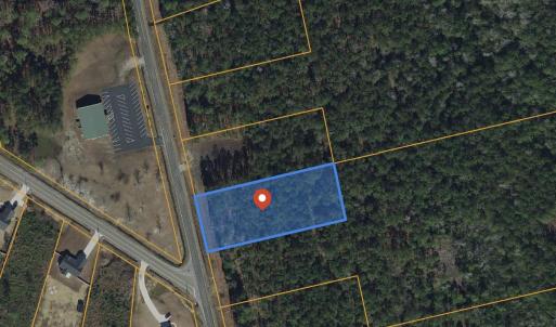 Map / location with property parcel outlined