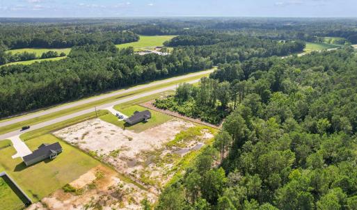 Drone / aerial view of a heavily wooded area