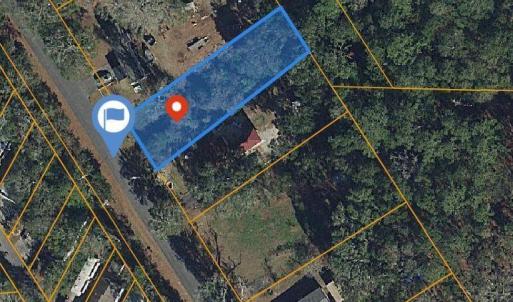 Map / location with property parcel outlined