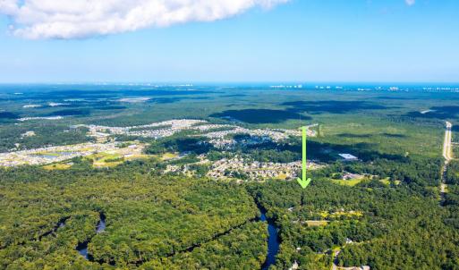 Aerial view of property's location featuring a hea