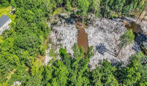 Bird's eye view of a large body of water