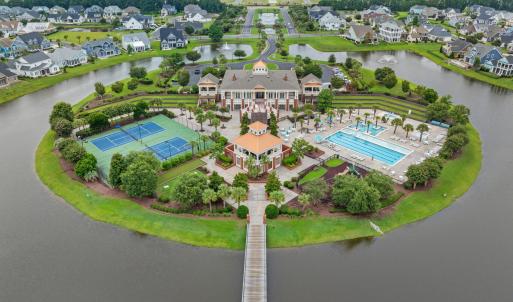 Aerial perspective of suburban area featuring a la