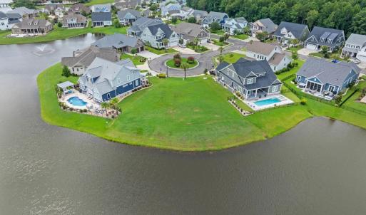 Aerial perspective of suburban area featuring a la