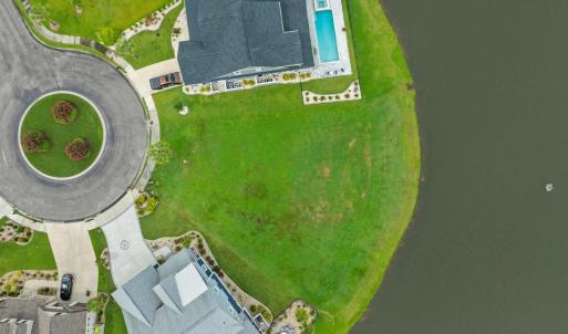 Aerial view of a pool area