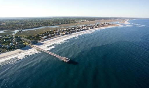 Drone / aerial view of expansive beach