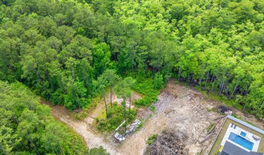 Drone / aerial view of a heavily wooded area