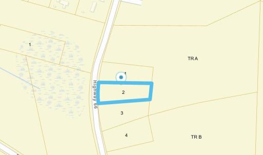 Map showing property parcels