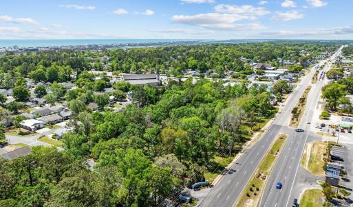 Aerial view of residential area