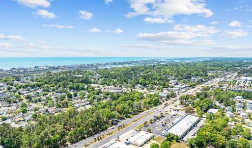 Bird's eye view of a large body of water