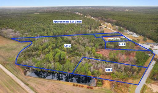 Aerial overview of property's location featuring a