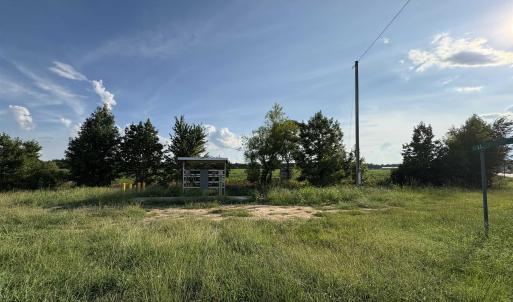 View of yard with a view of countryside