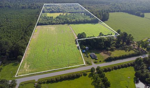 Overview of rural landscape featuring property par