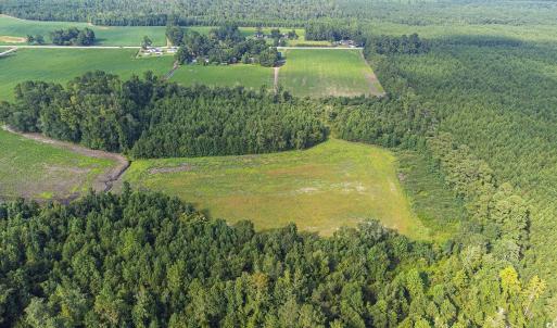 Aerial overview of property's location featuring a