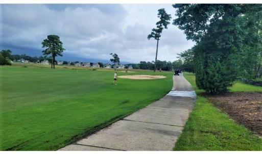 View of property's community featuring a lawn