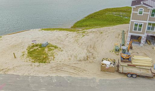 Bird's eye view of a large body of water