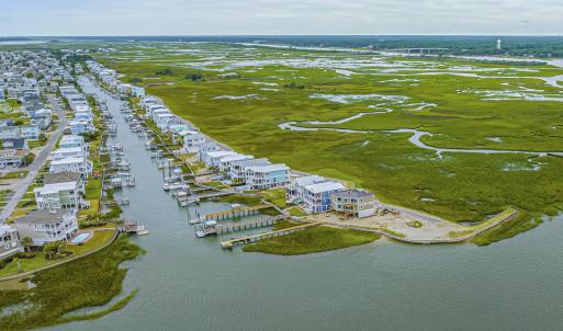 Drone / aerial view of a nearby body of water