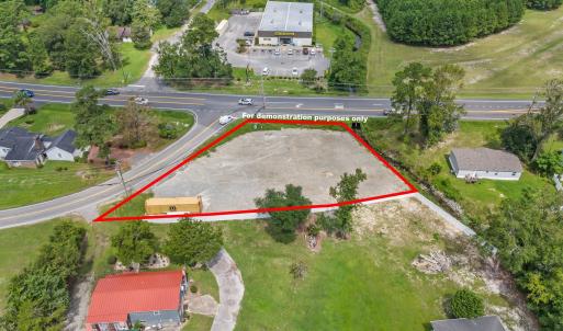 View of property location with property parcel out