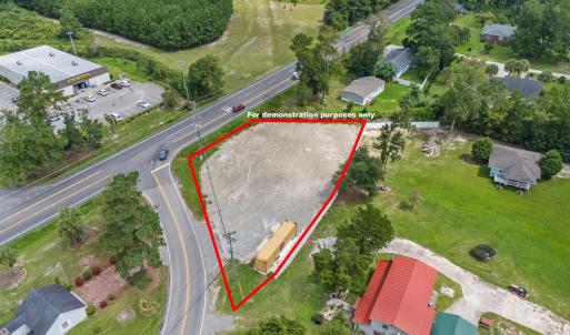 Aerial view of property's location featuring prope