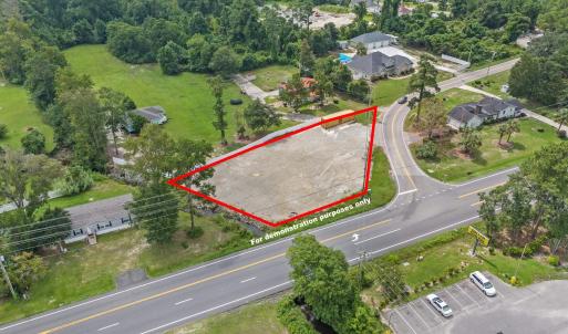 Aerial overview of property's location with proper