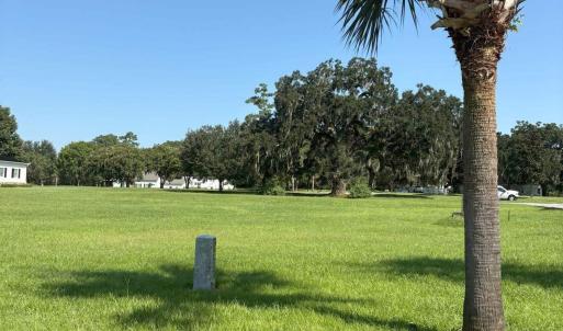 View of home's community with a lawn