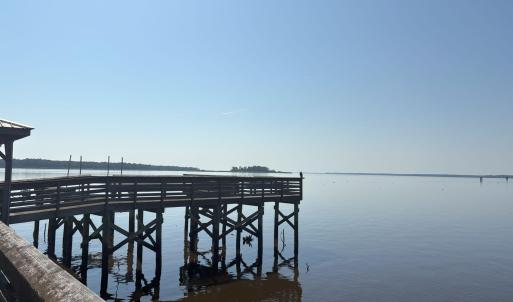 Dock with a water view
