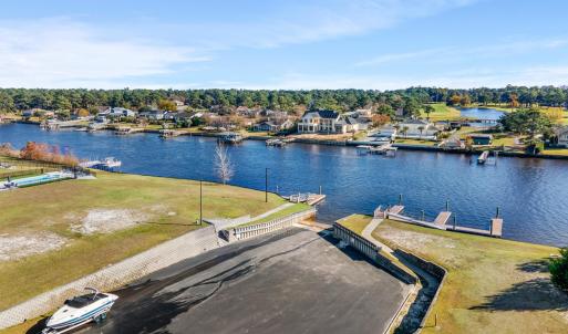 Aerial perspective of suburban area featuring a la