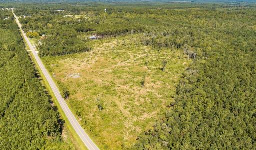 Drone / aerial view of a heavily wooded area