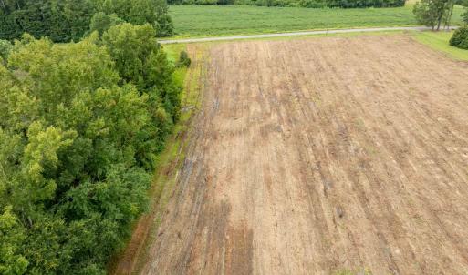 Aerial view of sparsely populated area