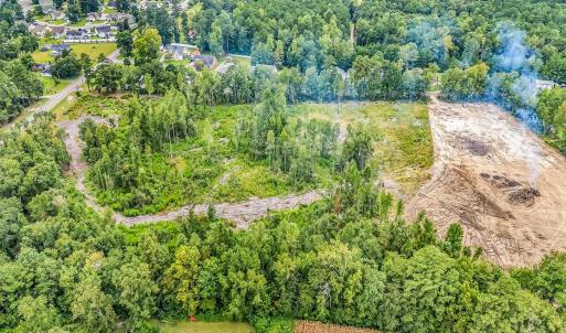 Bird's eye view of a heavily wooded area