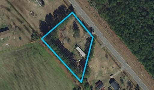 Map / location with property parcel outlined